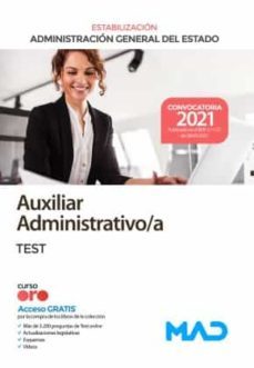 Auxiliar Administrativo De La Administración General Del Estado (Estabilización). Test