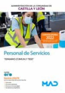 Personal De Servicios. Temario Común Y Test Comunidad Autónoma De Castilla Y León