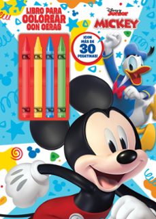 Mickey: Libro Para Colorear Con Ceras