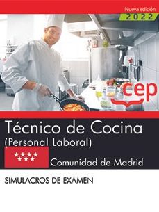 Técnico De Cocina (Personal Laboral). Comunidad De Madrid. Simulacros De Examen