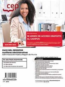 Pack Del Opositor. Auxiliares Administrativos. Administracion Publica Region De Murcia