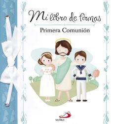 Mi Libro De Firmas: Primera Comunion Azul