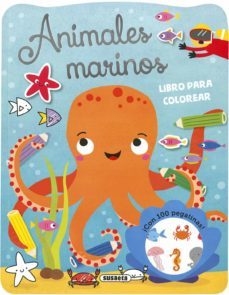 Animales Marinos (Libro Para Colorear Con 100 Pegatinas)