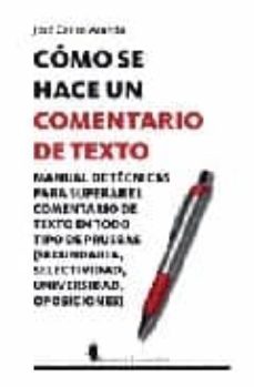 Como Se Hace Un Comentario De Texto
