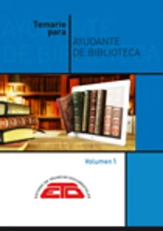 Temario Para Ayudantes De Biblioteca 2 Vols. Madrid 2022