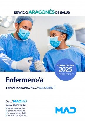 Temario Vol. I. Oposiciones Enfermeros Servicio Aragones De Salud . Edición Especial